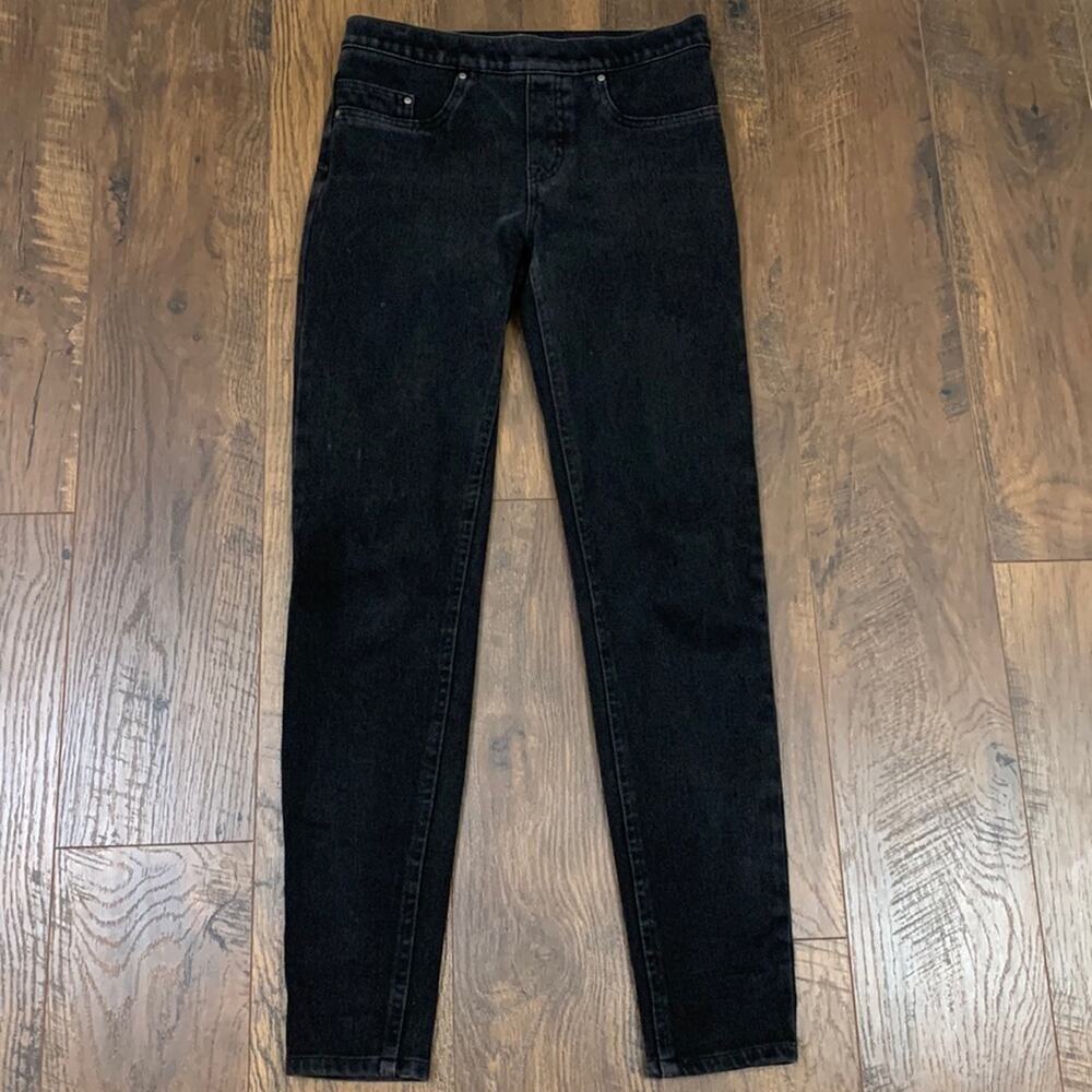 Spanx Jean-ish Pull-On Black Jegging Jeans